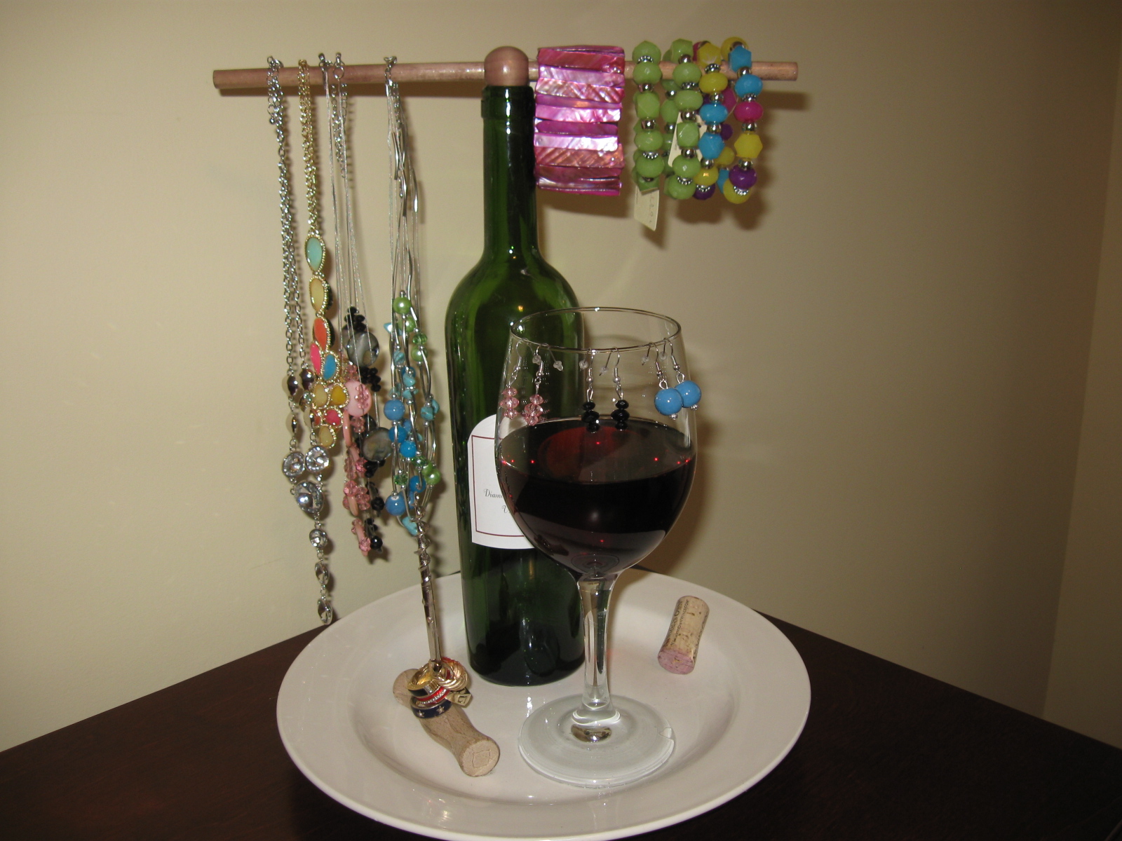 Wine Jewelry Holder Craft Tutorial - Craft Klatch