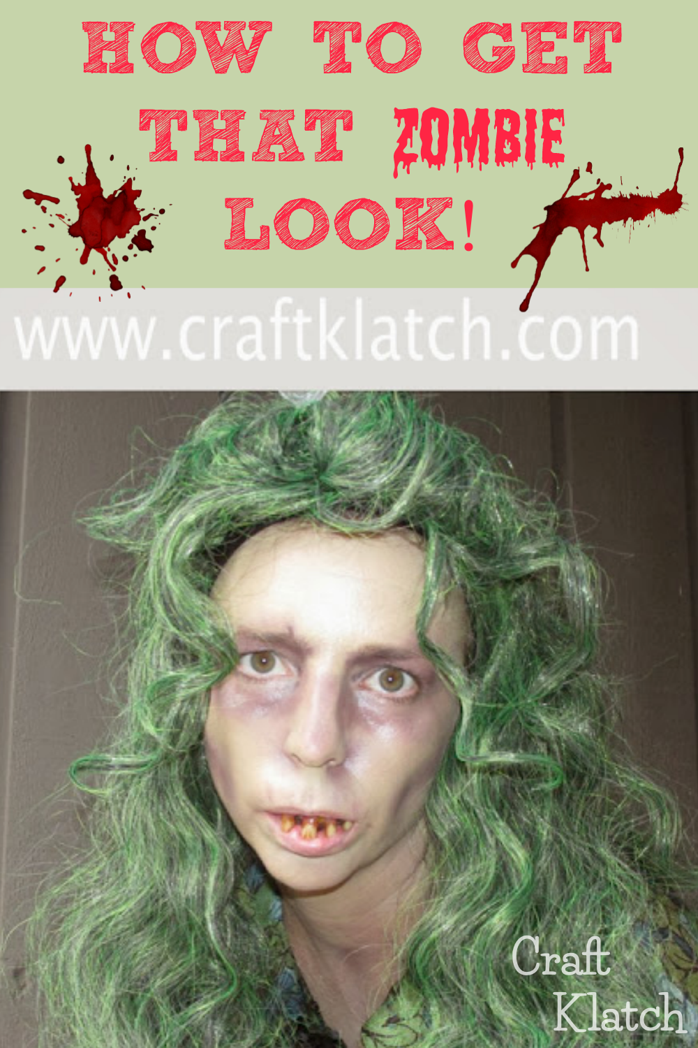 Zombie Makeup Tutorial - Craft Klatch