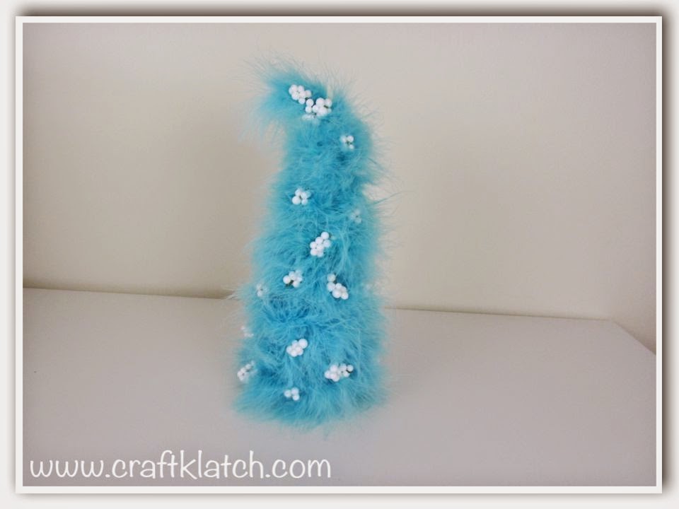 Whimsical Feather Boa Christmas Tree - Craft Klatch