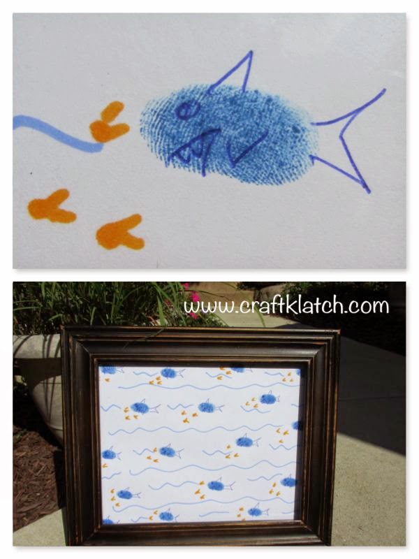 Easy Fingerprint Shark Artwork for Kids! - Craft Klatch