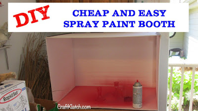 How to Make a Cheap and Easy Spray Paint Booth DIY! Craft Klatch - Craft  Klatch