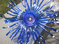 Blue fireworks twinkle lights DIY