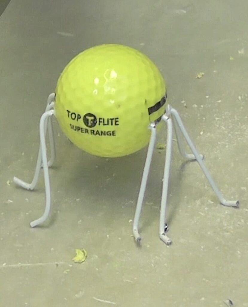 golf ball spider not painted