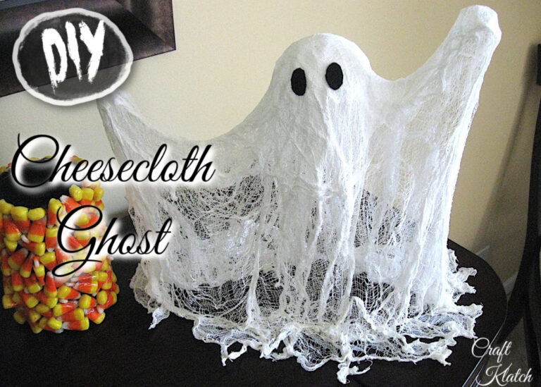 Cheesecloth ghost craft