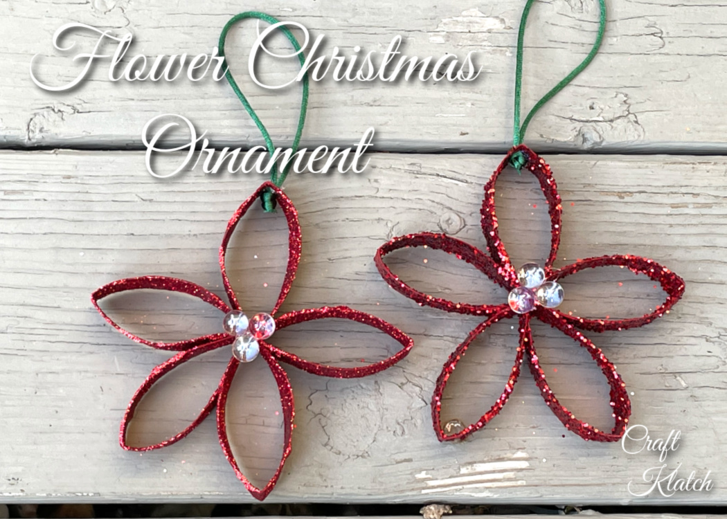 DIY Christmas Flower Ornament