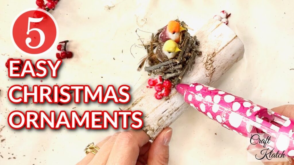 5 Easy Christmas ornaments made out of toilet paper rolls