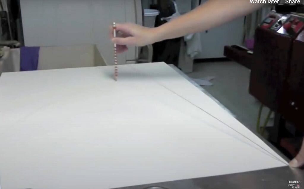 how to make a cone from paper using a string, pencil and poster board