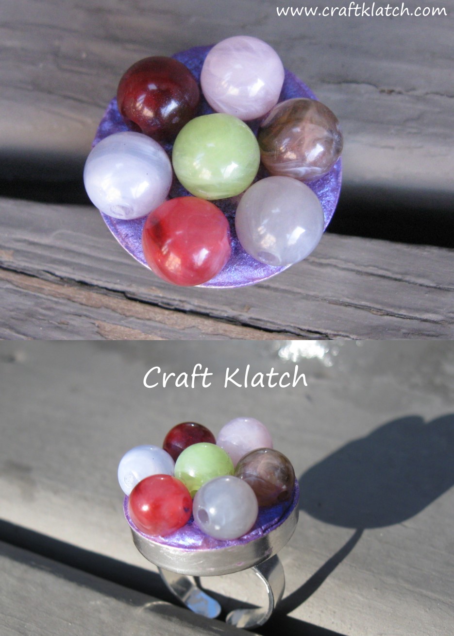 jewelry craft, jewelry, craft, how to make, how to do, ring, make a ring, ring craft, accessory, easy jewelry, tutorial, craft klatch