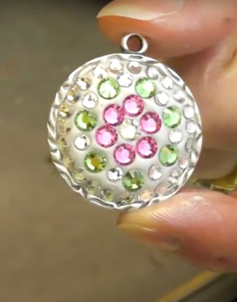 Finished epoxy clay jewelry DIY