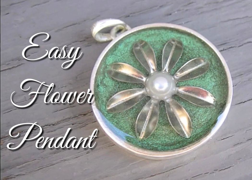 How to make metal jewelry | easy flower pendant