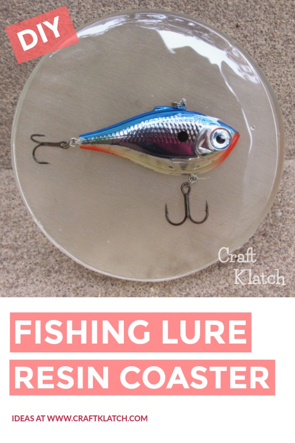 Fishing lure coaster DIY