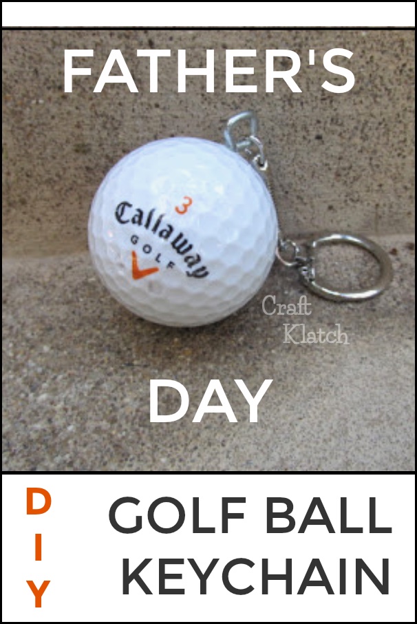 Golf ball keychain craft