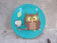 owl craft, owl coaster, resin coaster, stickers in resin, how to, how to make, another coaster friday