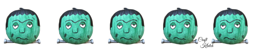 Frankenstein pumpkin banner