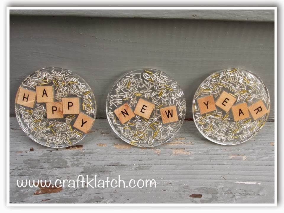new year, new years, new years eve, coaster, coaster, craft, crafts, crafting, how to, diy, resin, how to make, craft ideas, idea, ideas, holiday, scrabble tiles, scrabble tile, letter tiles