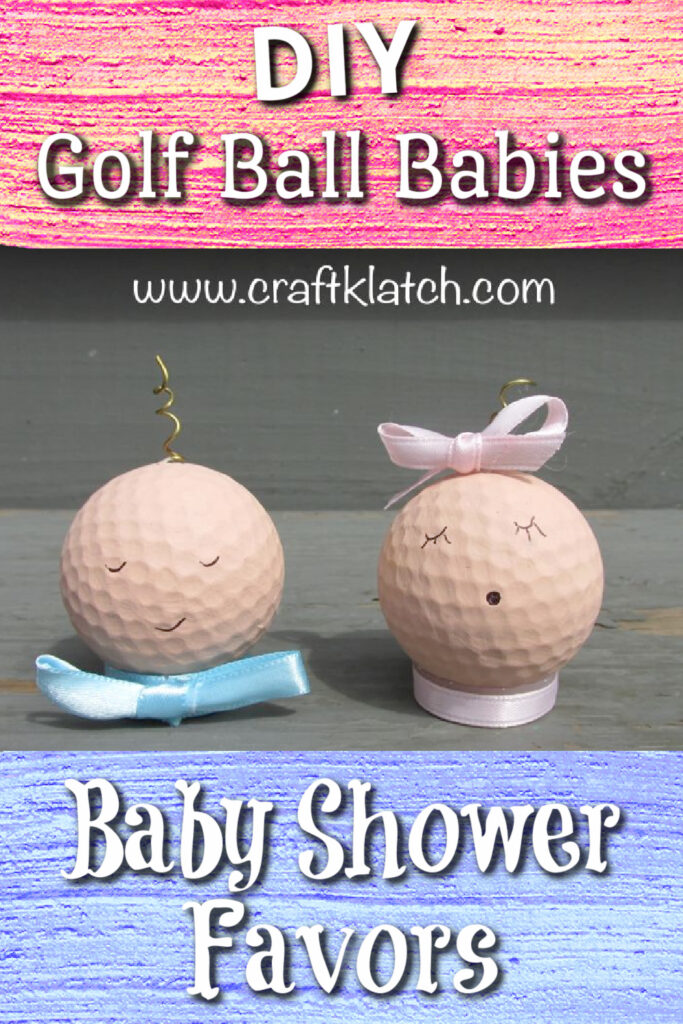 Golf ball babies baby shower favors