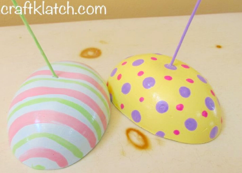Plaster Easter Eggs DIY Great For Kids Craft Klatch