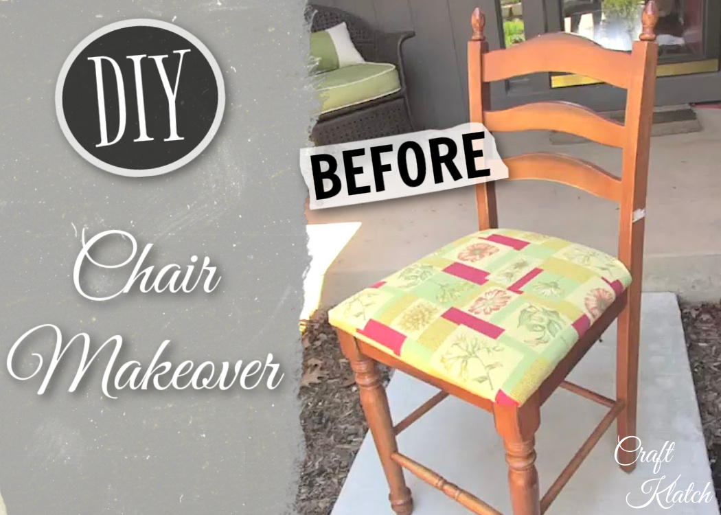 Chair makeover before picture