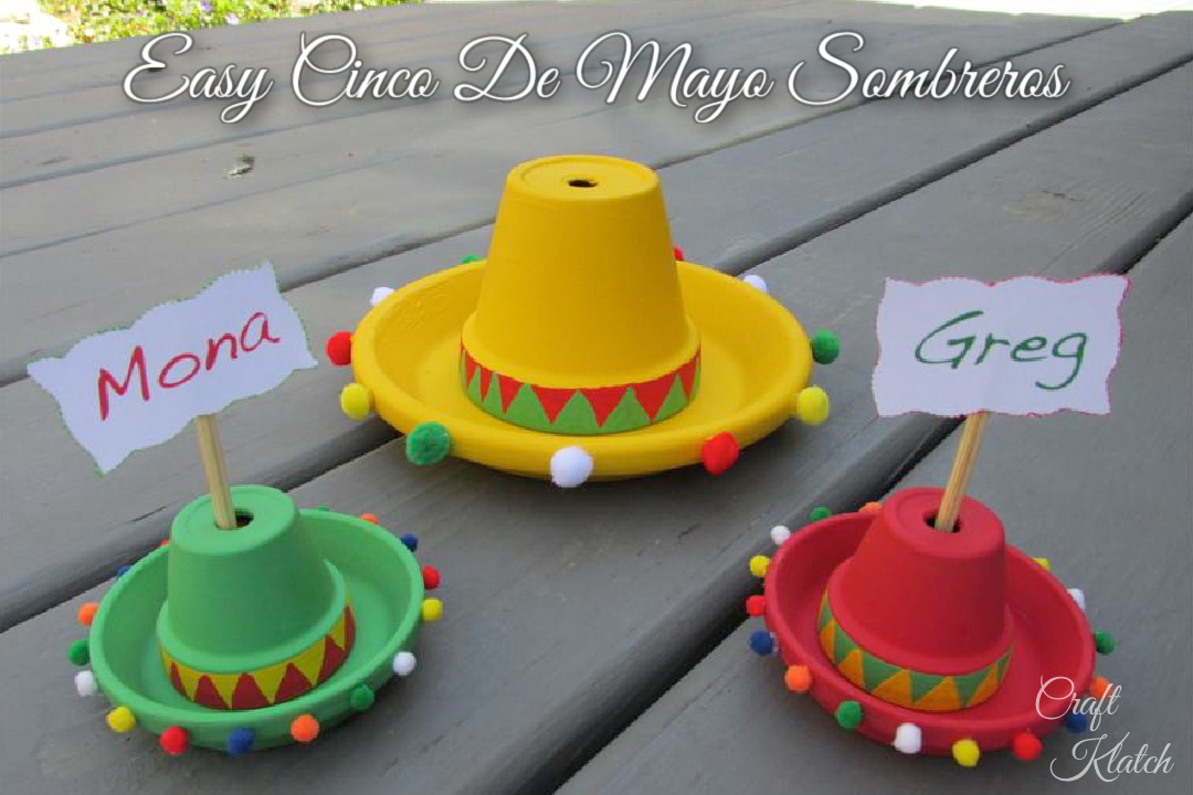 Easy Cinco De Mayo sombreros craft project