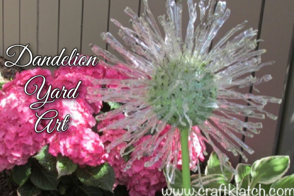 DIY Recycled Garden Art Dandelion Inspired Yard Art Craft Klatch