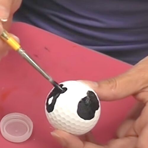 Cow Recycling Golf Ball Craft DIY with Video Tutorial Craft Klatch