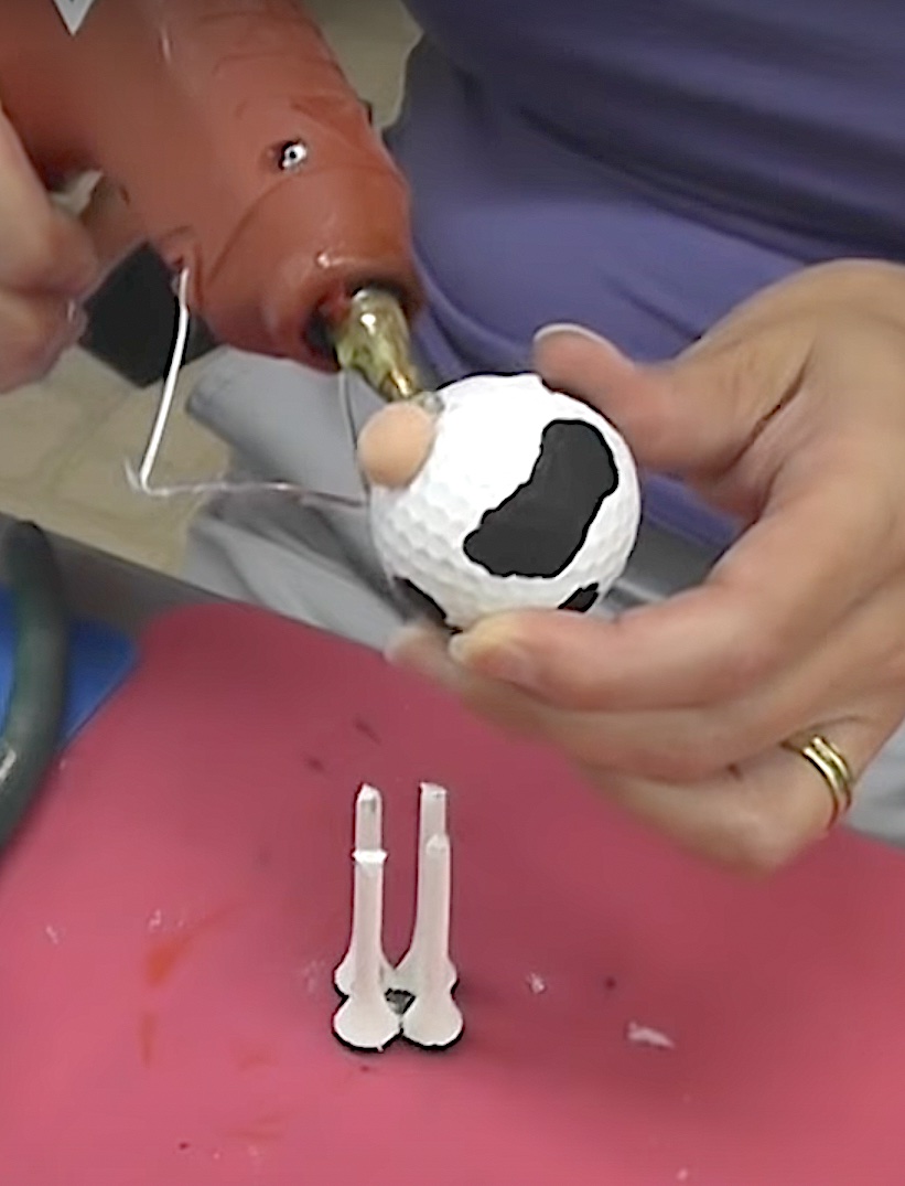 Cow Recycling Golf Ball Craft DIY with Video Tutorial Craft Klatch