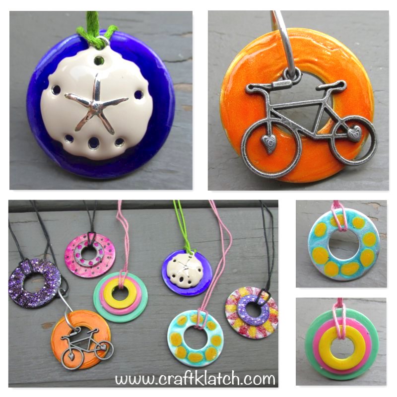Washer necklace craft DIY
