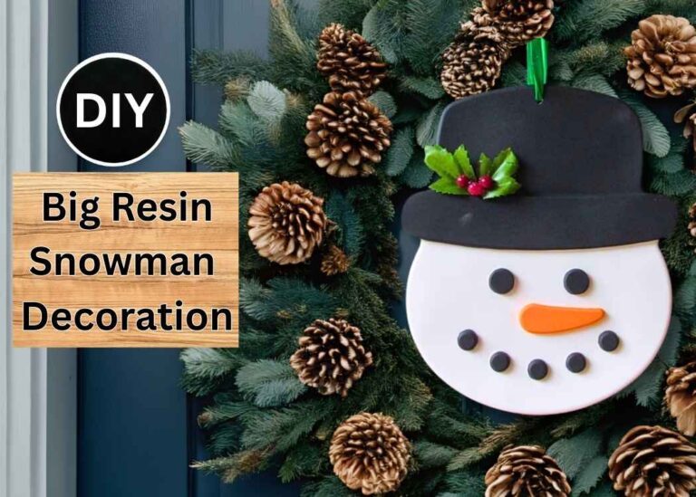 Big resin snowman decoration DIY