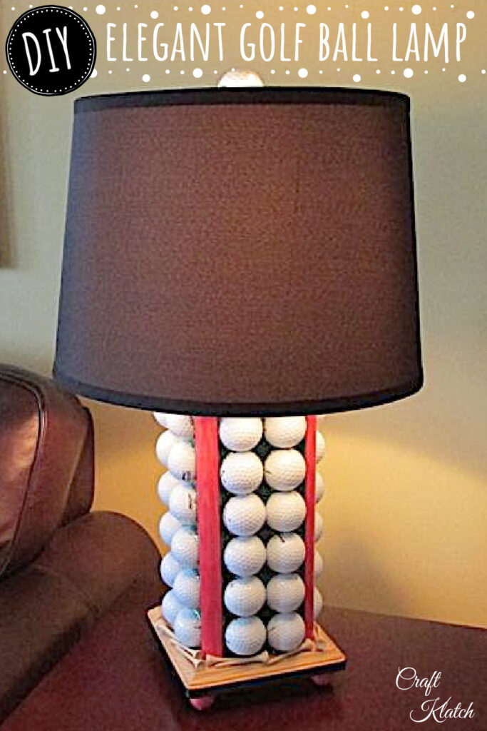 DIY golf ball lamp