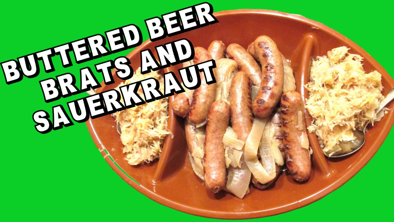 Beer Brats & Sauerkraut! Super Bowl Recipe with Video! Craft Klatch