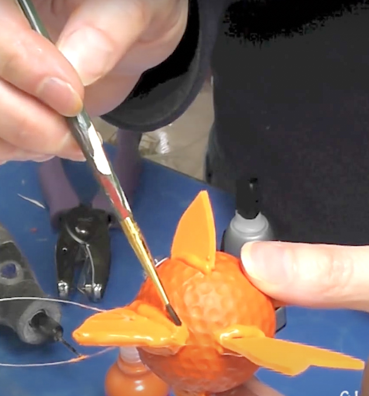 Goldfish Golf Ball Recycling Craft with Video Tutorial Craft Klatch