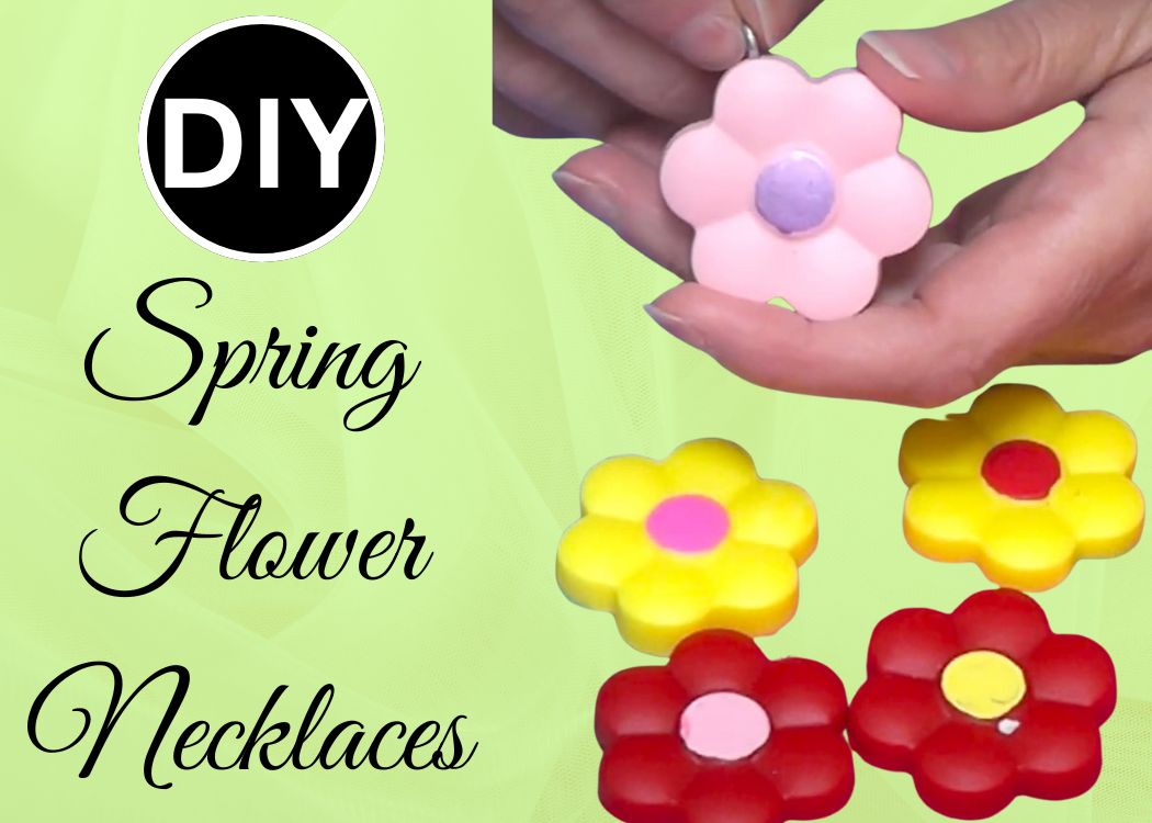 Spring flower necklaces