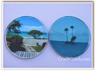 resin, coaster, craft, crafts, crafting, palm trees, craft ideas, idea, ideas, resin hack, hack, diy hack, vacation pics, vacation photos, preserve, how to, diy, what to do with , how to preserve, vacation, tahiti