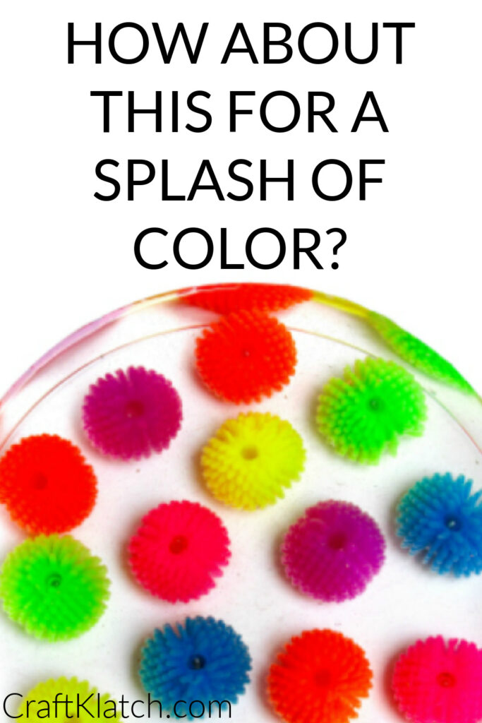 Splash of color resin diy