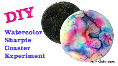 resin, how to, diy, do it yourself, craft, crafts, crafting, sharpie, sharpie coaster, sharpie watercolor, sharpie watercolor coaster, craft ideas, ideas, idea, cool, unique, awesome, watercolor, glitter, experiment