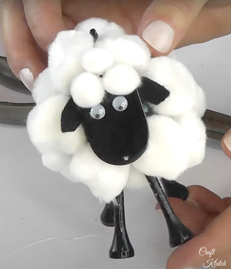 Finished golf ball sheep