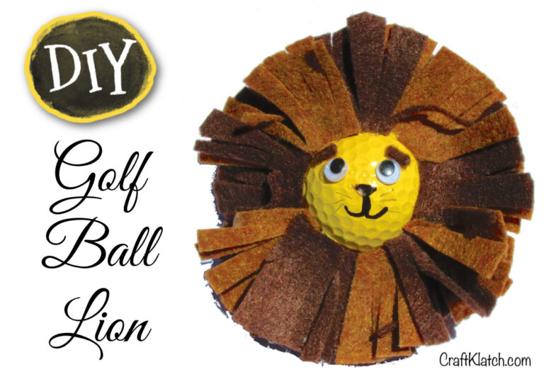 golf ball lion craft