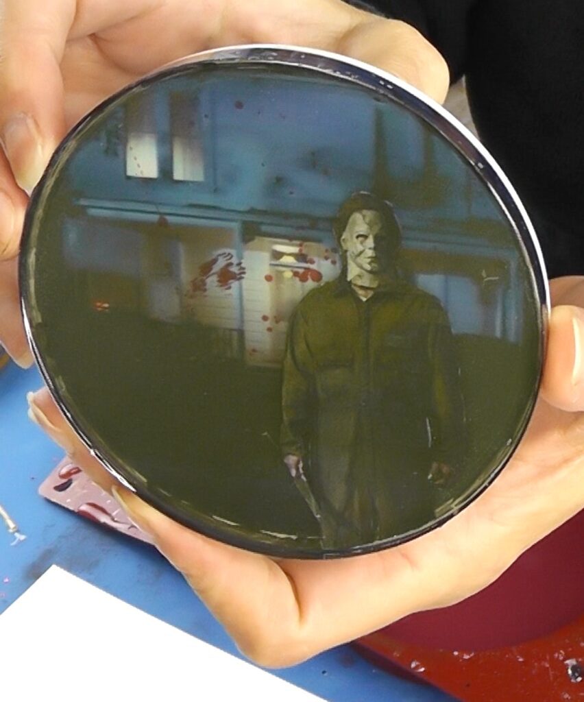 Finished Best horror movie character coaster of classic Halloween Michael Myers