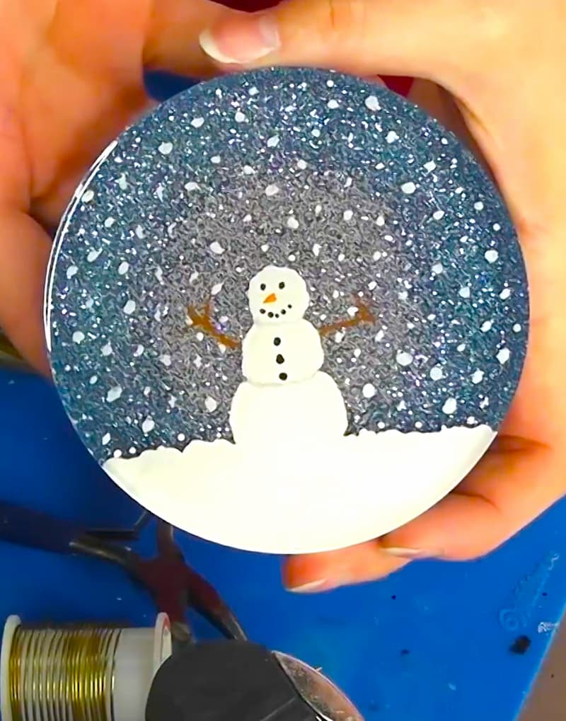 How to Paint on Resin finished coaster