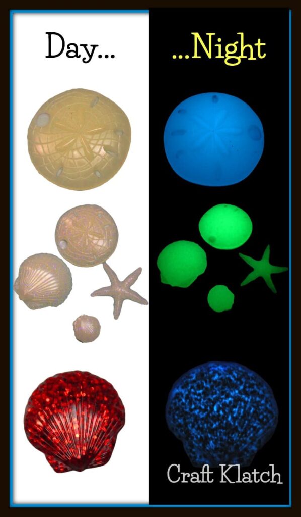 Easy glow in the dark jewelry DIY by day and by night