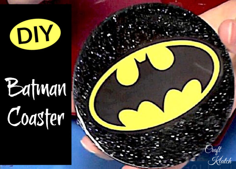 Batman resin coaster DIY