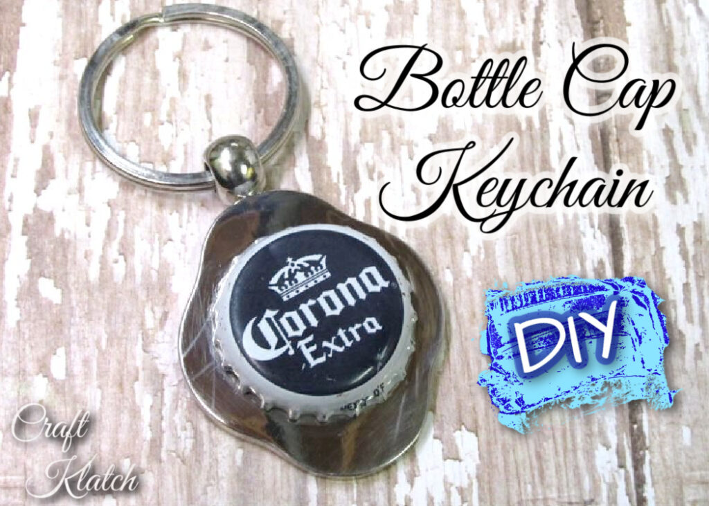 Bottle Cap Keychain DIY Corona beer