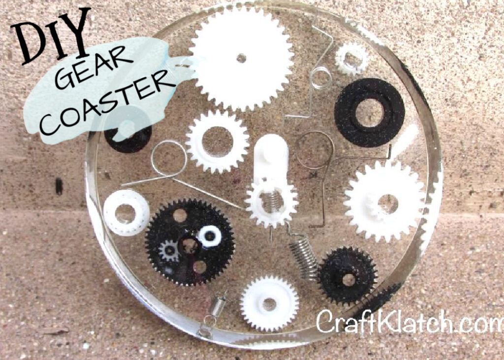 Gears and spring coasters DIY for Father's Day gift idea | Easy Father's Day crafts
