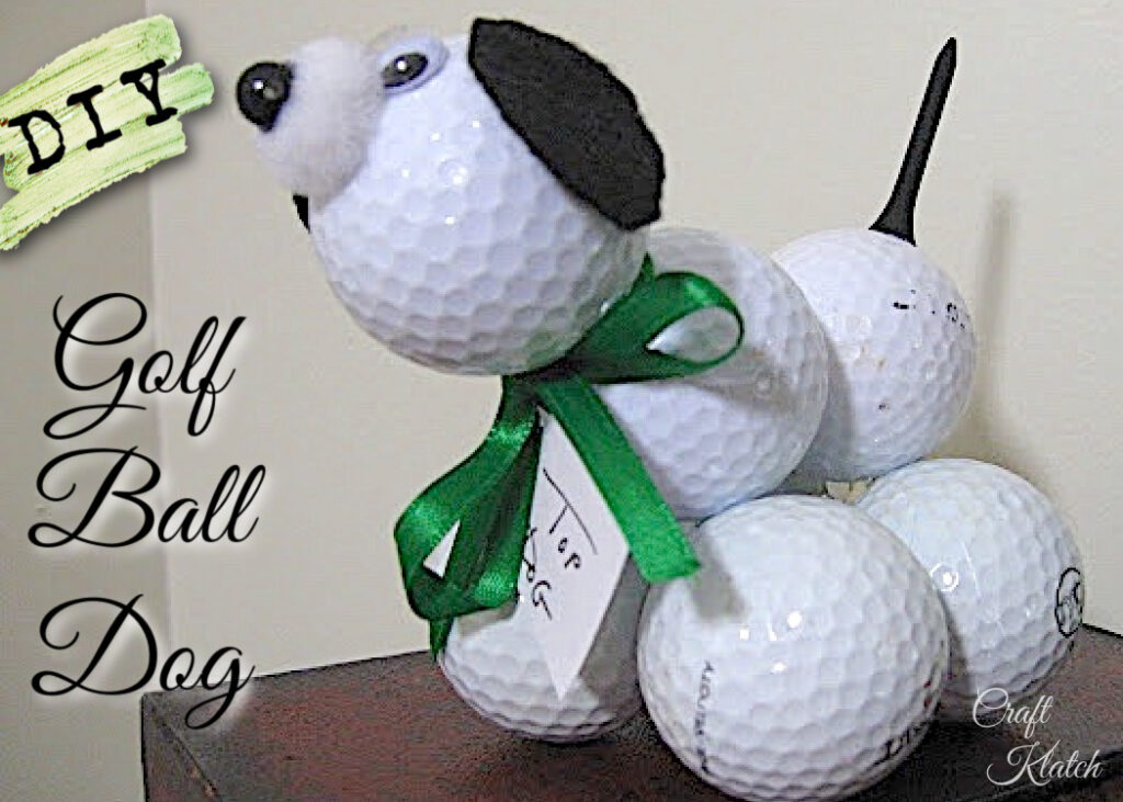 DIY Golf ball dog | Easy Father's Day crafts