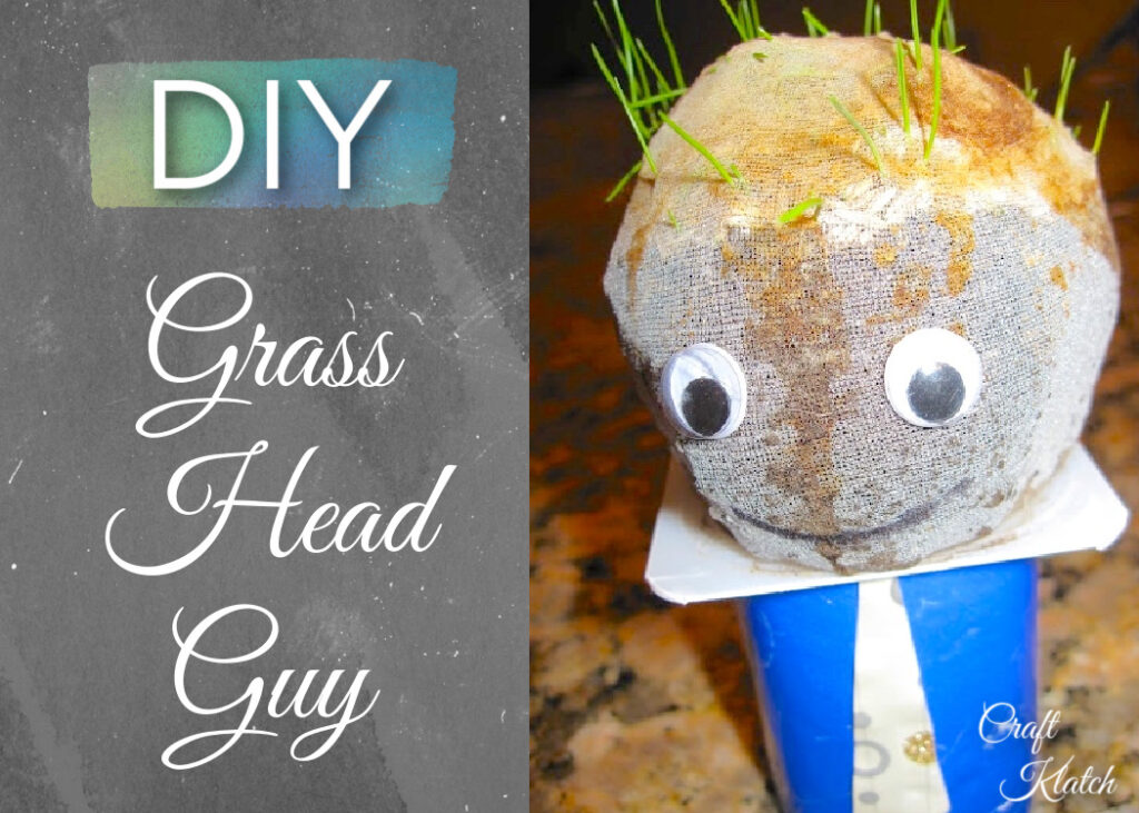 DIY Grass head guy craft | Easy Father's Day crafts