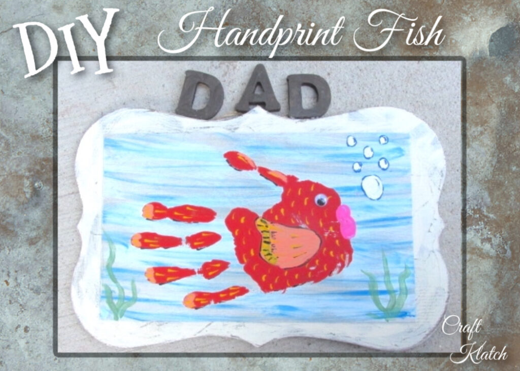 Handprint Fish painting DIy | Easy Father's Day crafts