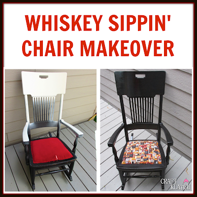 whiskey, whiskey craft, manacle, man cave diy, diy, craft, crafts crafting, makeover, rocking chair, man craft, man gifts, manly gifts, father's day gift
