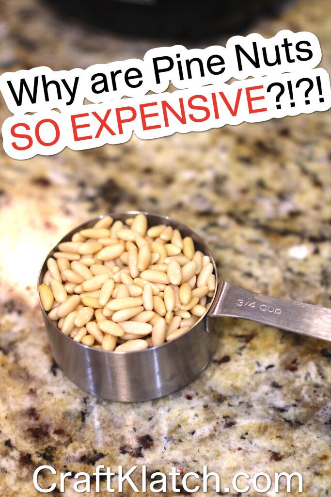 Why are pine nuts so expensive measuring spoon with pine nuts