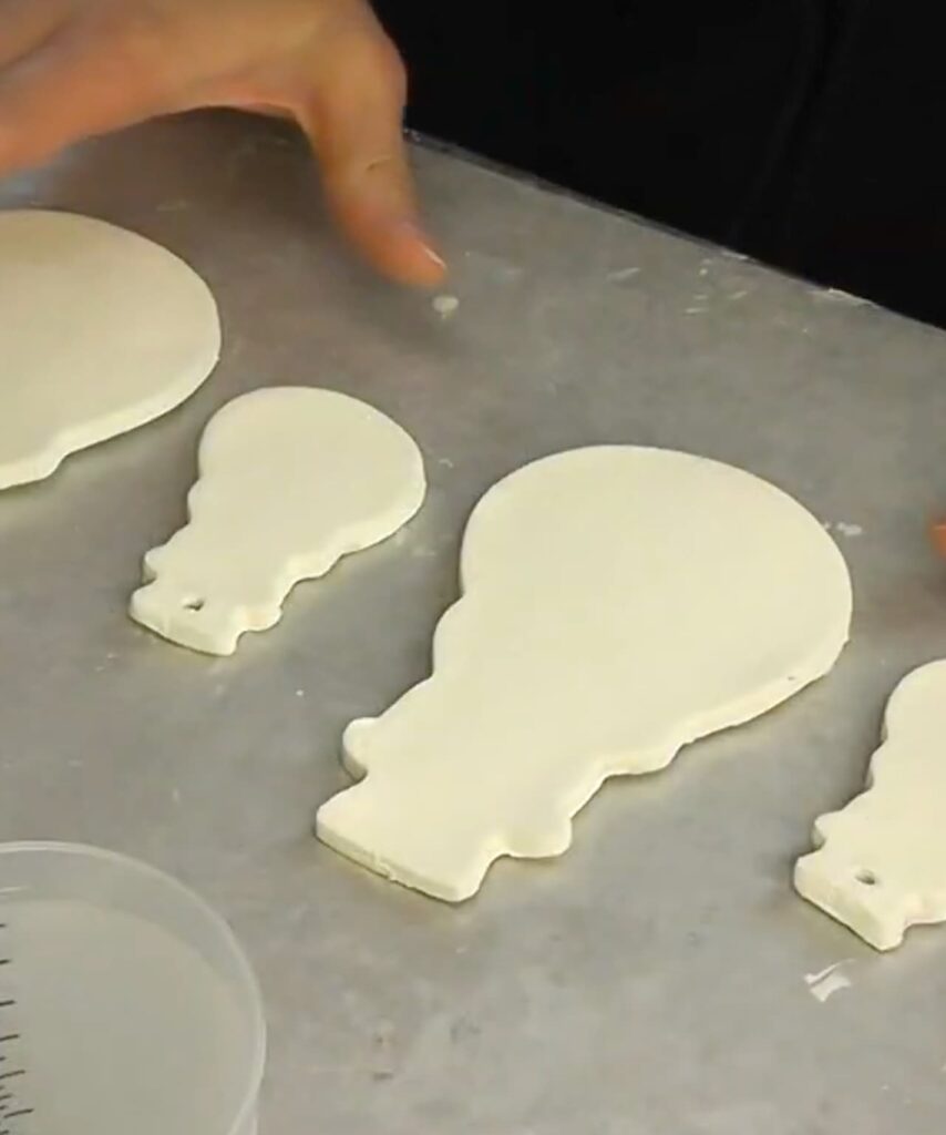 Unfinished snowman christmas coasters