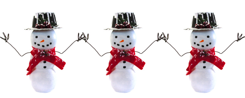 DIY Snowman votive banner